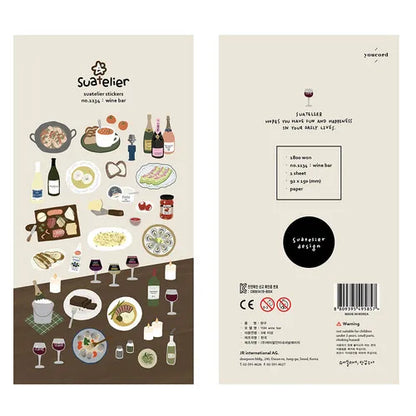 Suatelier Foods Stickers Aesthetic Scrapbooking Cute Junk Journal Ephemera Korean Deco Sticker Planner Diary DIY Craft Suppli