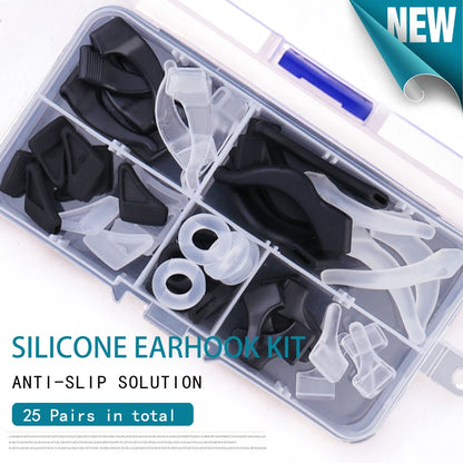 Ear Grip Hooks Anti-slip Holder Glasses Sunglasses Silicone Ear Hook Set For Eyeglasses Eyewear Accessories
