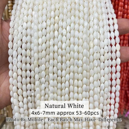 Natural Shell Beads Irregular Shape Smooth Beads Loose Spacer Bead For Jewelry Making Diy Earrings Necklace Accessory Finding