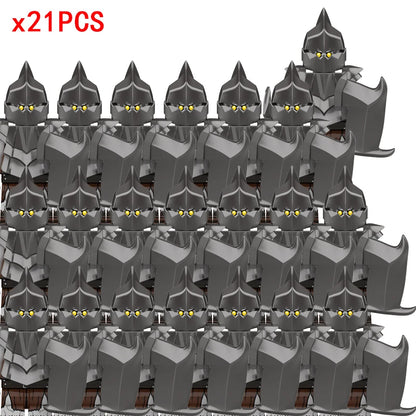 Medieval Movie Knights Building Blocks toys Lord Ring Figure Bricks Toy Christmas birthday gifts - ZHXP428x21