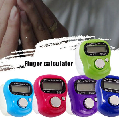 Mini Electronic Finger Counter Hand Tally Clicker Counter Ring Digital Counters Knitting Row Counter New