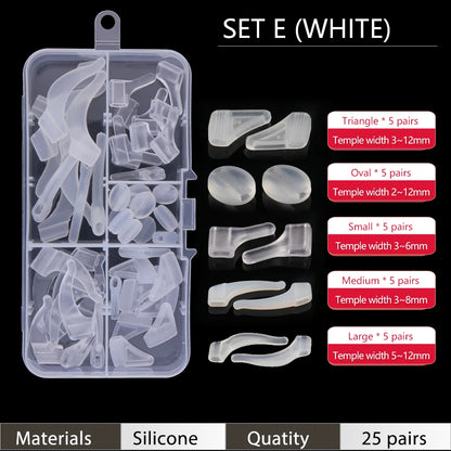 Ear Grip Hooks Anti-slip Holder Glasses Sunglasses Silicone Ear Hook Set For Eyeglasses Eyewear Accessories