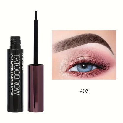 1pc Tattoo Peel Off Eyebrow Gel Tint, Semi Permanent Brow Tint, Waterproof, Transfer-proof, For Fuller & Defined Looking Brow