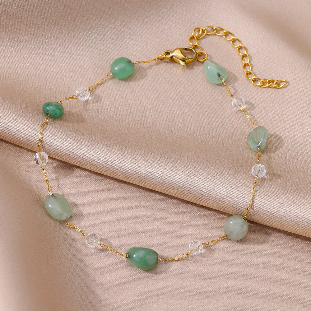 Anklets for women Foot bracelet women summer accessories Bracelet on the leg stainless steel ankle chain Jewelry - D