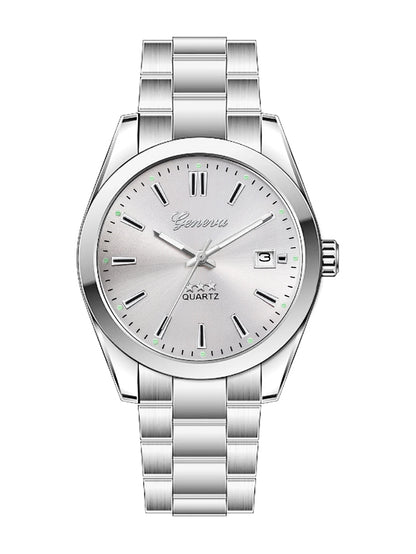 Ladies Quartz Watch Steel Band Design with Calendar Feature Daily Fashion Accessory Birthday Gift without Box