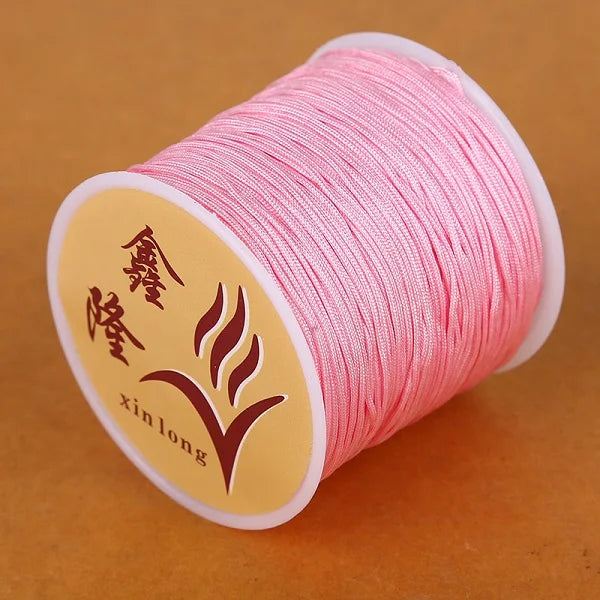 40m/lot 0.8mm Cotton Knotting Macrame Cord Nylon Thread String DIY Beading Braided Bracelet Jewelry Making - 19