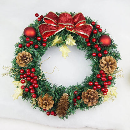 DIY Merry Christmas Decorations For Home Natural Rattan Wreath Garland Tree Craft Xmas Decor Accessories Spring Wedding New Y