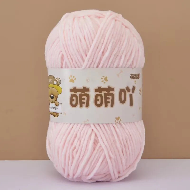 Fluffy Chenille Yarn for Crocheting doll thread Soft Bulky Velvet Yarn for Knitting Crochet Crafts Amigurumi Matte Chenille Y