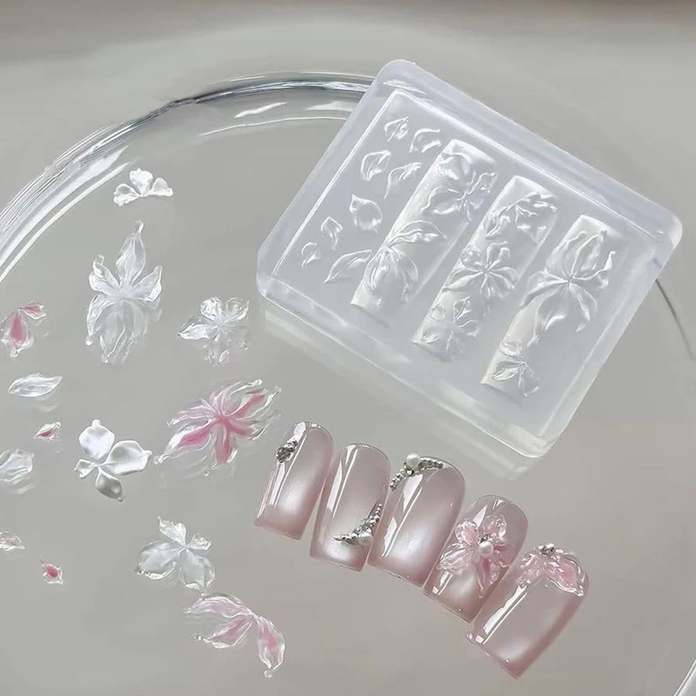3D Buttons Nail Art Mold Silicone Cute Nail Charms Tool Women DIY Manicure Multi Shapes Button Small Model Resin Buckle Suppl