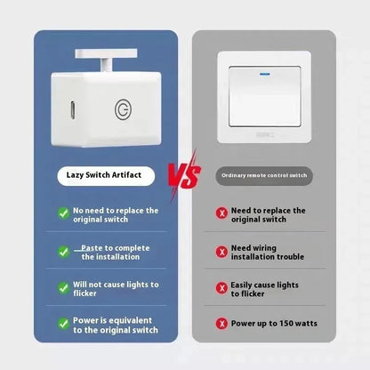 Wireless Control Light Switch Off Tool Automatic Button Pusher Intelligent USB Rechargeable Lazy Remote Control Switch
