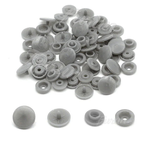 100sets Multiple Colors Plastic Snap Buttons Round Press Stud Fasteners for Baby Clothes Garment Accessories DIY Craft 20Colo
