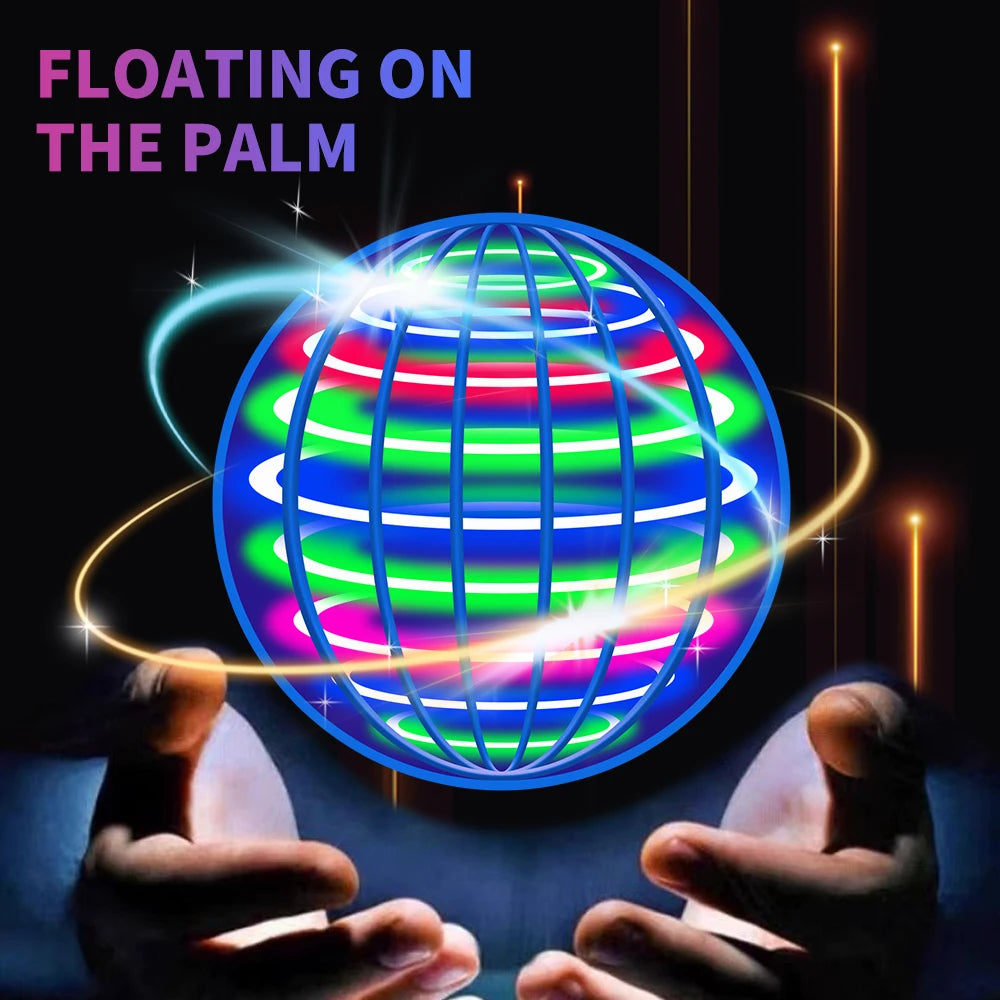 Flying Ball, Automatic Spinning Ball, LED Dazzling Lights, Floating Magic, Fan, UFO Flying Machine, Toy, Gift, Game, Sports B