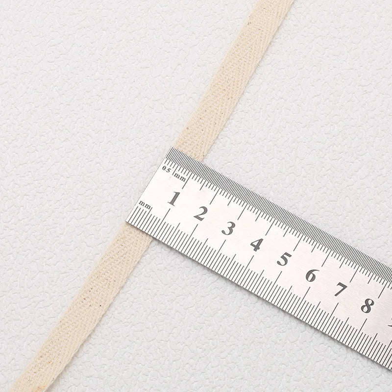 5yards 10/15/20/25/30/40/50mm Cotton Herringbone Webbing Tape Beige/White/Black High Tenacity Twill Binding Ribbon For Garmen
