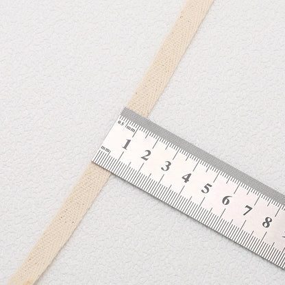 5yards 10/15/20/25/30/40/50mm Cotton Herringbone Webbing Tape Beige/White/Black High Tenacity Twill Binding Ribbon For Garmen
