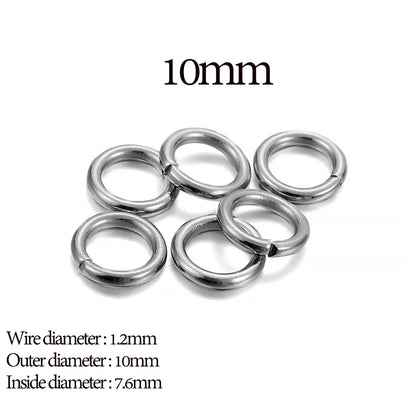 200Pcs Stainless Steel Open Jump Rings for Jewelry Making Supplies DIY Double Loops Split Rings Connectors For Jewelry Findin