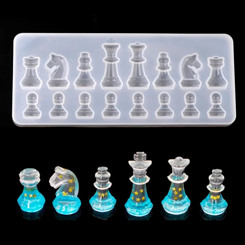 Silicone Mold, Chess Shape Silicone Mold, Resin Mold for Jewelry, Epoxy Resin Mold, Clay Molds for DIY Projects, Flexible Mol
