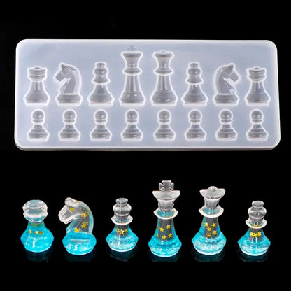 Silicone Mold, Chess Shape Silicone Mold, Resin Mold for Jewelry, Epoxy Resin Mold, Clay Molds for DIY Projects, Flexible Mol