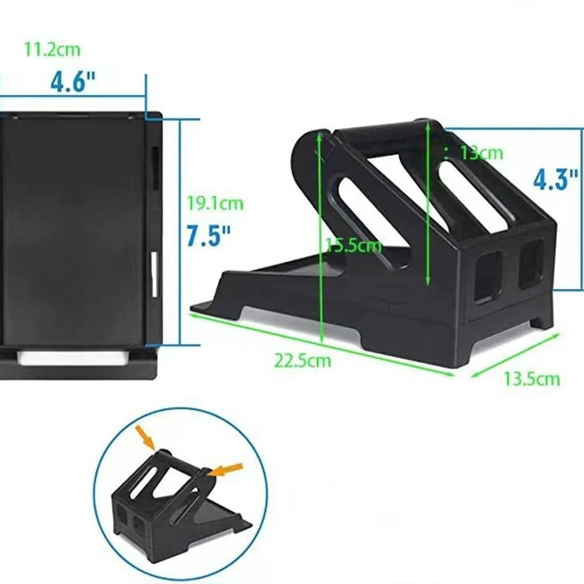 Label Holder Desktop Printer Accessory Supplies Shipping Label Stand for Rolls and Fanfold Labels Supermarket Factory Office
