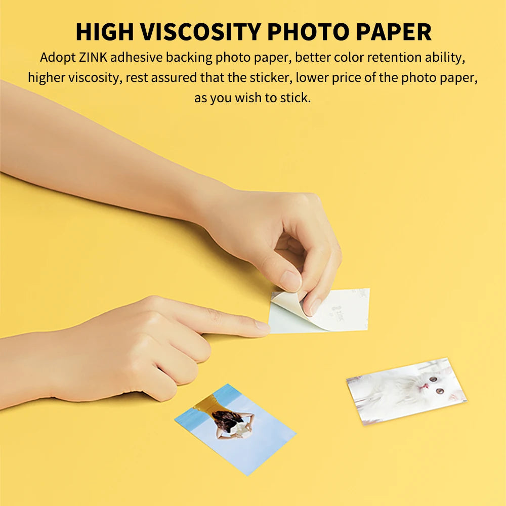 MIJIA AR Printer 300dpi Portable Photo Mini Pocket With DIY Share Picture Printer，case or Photo Paper，Work With Mihome APP