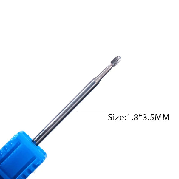 1pc Carbide Tungsten Nail Drill Bit Rotate Burr Milling Nail Cutter Bits Electric Drill Machine For Manicure Pedicure Tools -