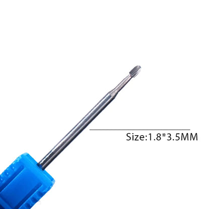 1pc Carbide Tungsten Nail Drill Bit Rotate Burr Milling Nail Cutter Bits Electric Drill Machine For Manicure Pedicure Tools -