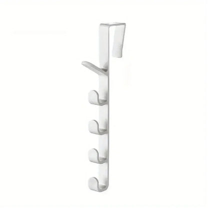 Bedroom Door Hanger Clothes Hanging Rack Over The Door Plastic Home Storage Organization Hooks, Purse Holder For Bags Rails