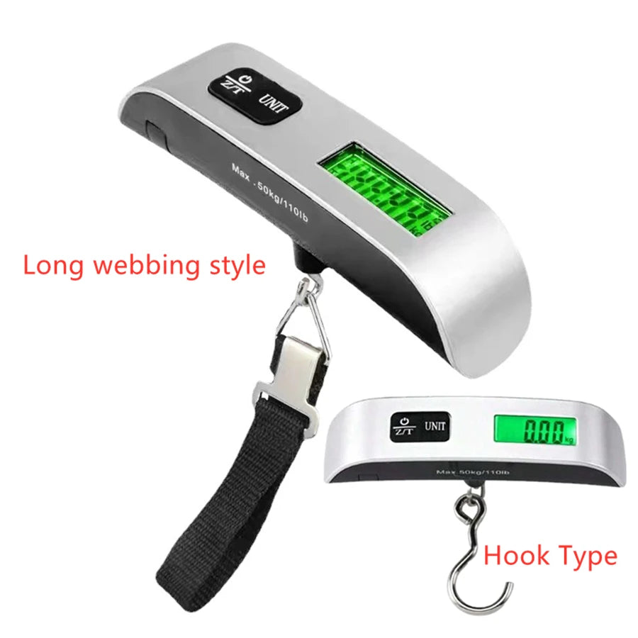 10g-50kg Portable Scale Digital LCD Display Electronic Luggage Hanging Suitcase Travel Weighs Baggage Bag Weight Balance Tool