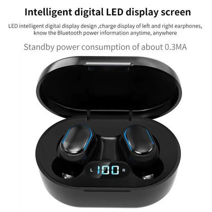 E7S TWS Wireless Headphones Bluetooth Earphone Control Sport Headset Waterproof Microphone Music Earphone Work On All Smartph