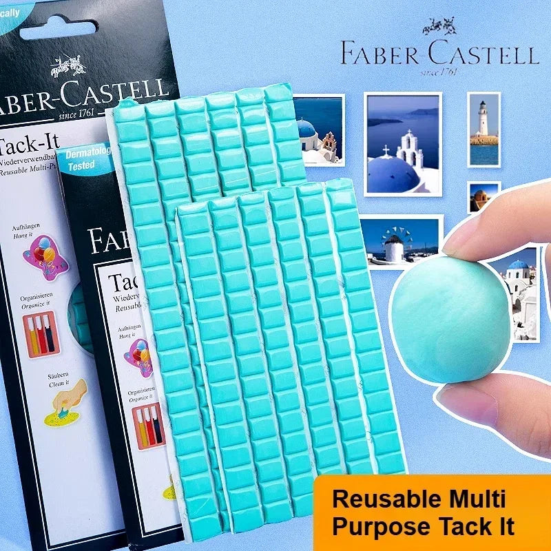 Faber-Castell Tack-It Multipurpose Adhesive Tacky Putty, Non-Toxic Reusable Adhesive Mounting Putty for Crafts & Poster Hangi