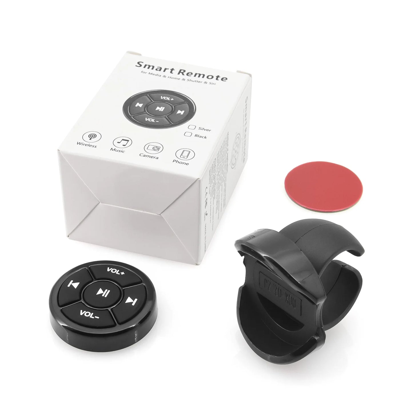 Wireless Bluetooth Remote Controller Media Button Car Motorcycle Bike Steering