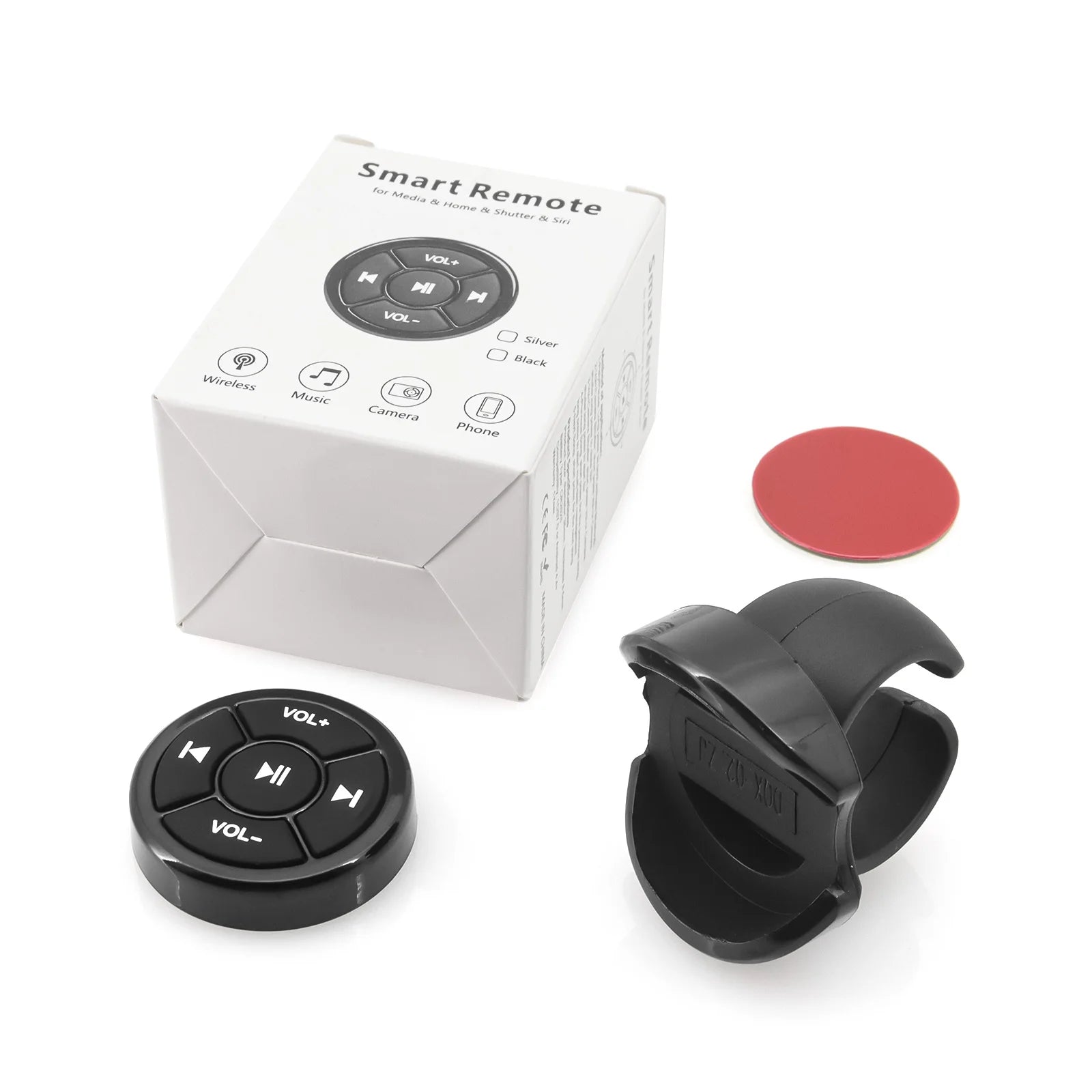 Wireless Bluetooth Remote Controller Media Button Car Motorcycle Bike Steering
