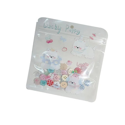 40PCS Cream Color Button Blind Box Mixed Style-Ins Wind Decor for Hand AccountDIY Doll Clothes Accessories Beaded Jewelry Mak
