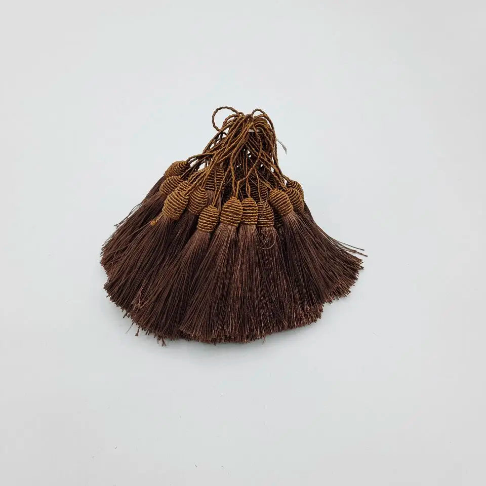 Beatiful 5pcs Hanging Rope African LaceTassels Fringe Sewing Tassel Trim for Fabric DIY Curtain Accessories Decoration - Coff