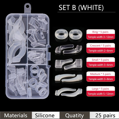 Ear Grip Hooks Anti-slip Holder Glasses Sunglasses Silicone Ear Hook Set For Eyeglasses Eyewear Accessories