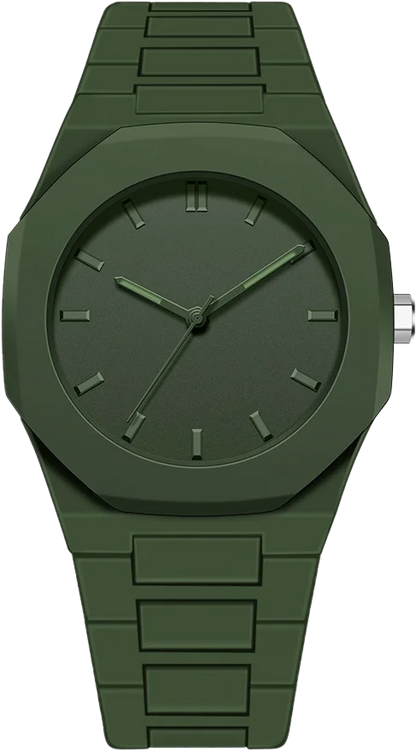 TOMI Simple Style Men Quartz Watch Classic Male Daily Wristwatch - Green