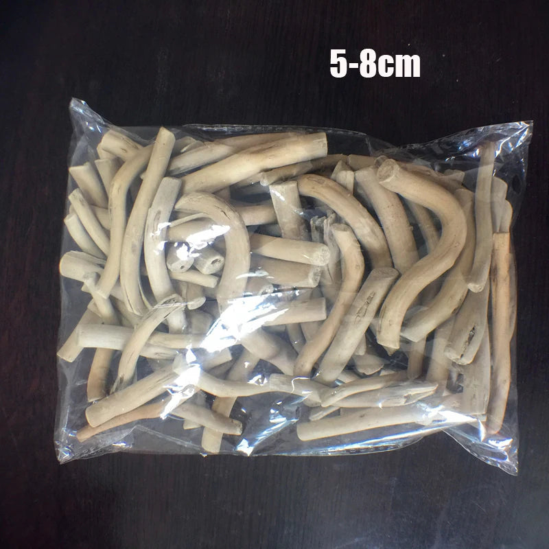 250g/125g/60g Natural Driftwood DIY Materials Wood Retro Wooden Craft Fish Tank Ornament Aquarium Adornment Home Decoration