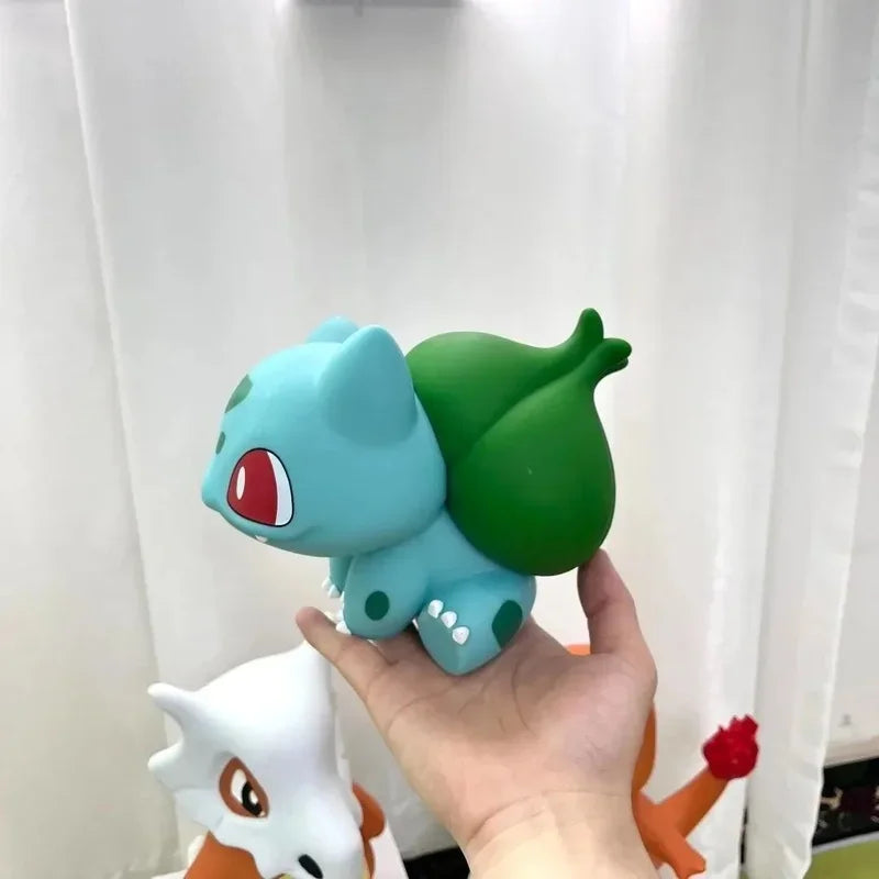 Pocket Monsters Bulbasaur collectible figure display Cartoon-style cute handcrafted model living room tabletop decoration gif