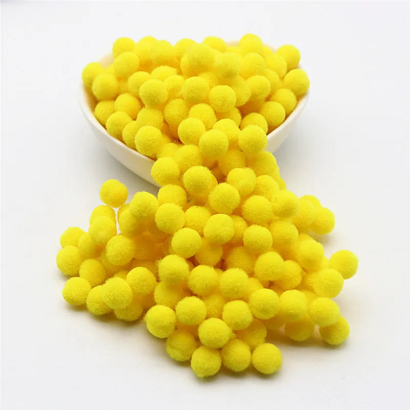 15g Fluffy Soft Pompom 8 Mm 10 Mm 15 Mm 20 Mm 25 Mm 30 Mm Plush Pompom DIY Home Decoration Crafts Toys - 05 / 15mm 15g