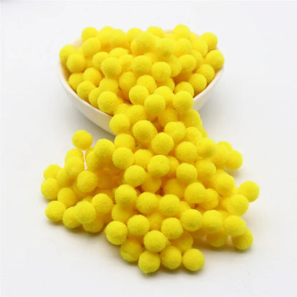 15g Fluffy Soft Pompom 8 Mm 10 Mm 15 Mm 20 Mm 25 Mm 30 Mm Plush Pompom DIY Home Decoration Crafts Toys - 05 / 15mm 15g