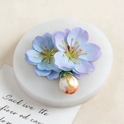 Lotus Flower Silicone Mold，For resin crafting - Suitable for candles、DIYCrafts、Valentine's Day、Mother's Day、Christmas Decorat