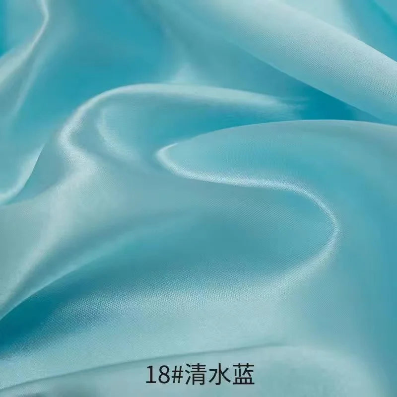 0.5m/1m/2m Satin Fabric Lining Soft and Shiny Silk-Like Material,for Clothing and Lining, Garments, DIY Craft, and Gift Wrapp