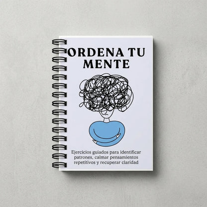 Spanish Style Reflection Journal Structured Mind Organization Diary Bleed-resistant Paper Notebook with Matte Cover for Work 