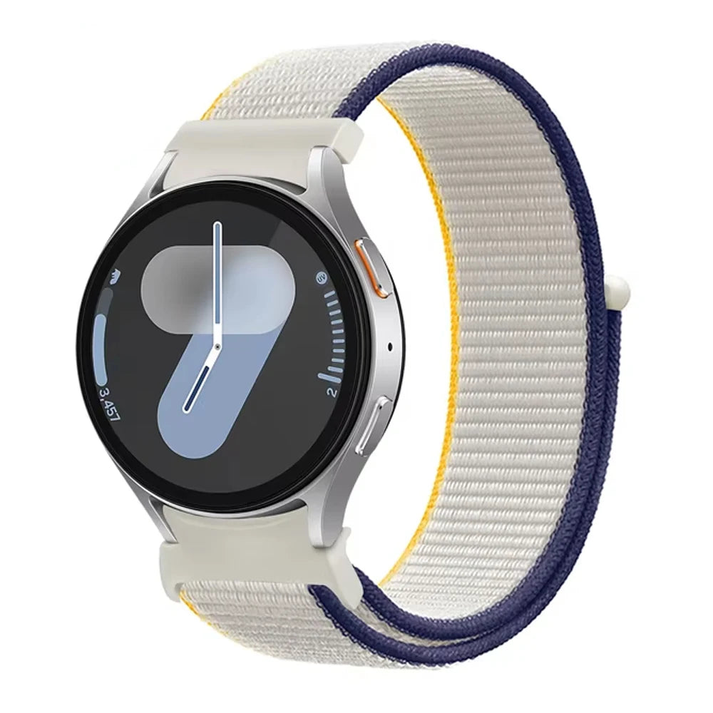 Band For Samsung Galaxy Watch 7/6/4/classic/5 pro 44mm 40mm wrist No Gaps Nylon sport loop correa bracelet Galaxy Watch 7 Str