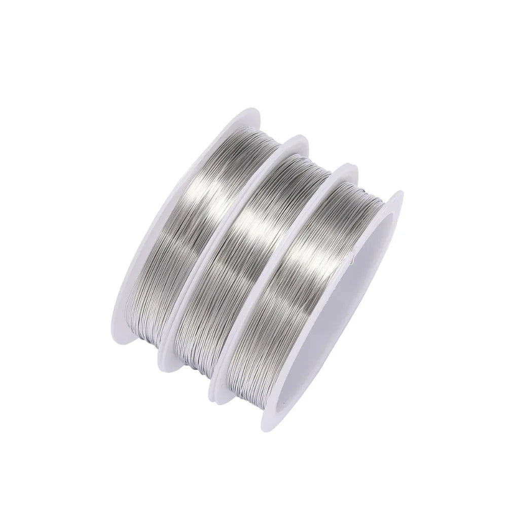 Copper Beading Wire, Flexible Jewelry Making Wire, 0.2mm to 1mm Copper Wire for Bracelets, Necklace DIY, Bead Weaving and Wir