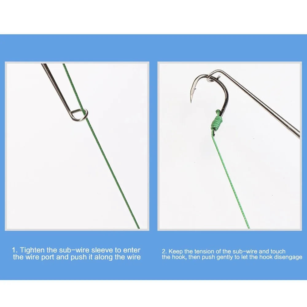 Fishing Hook Removal Tying Tools New 3 in 1 Security Extractor Tackle Disgorger Steel Fly Nail Knot Quick Knot Remover Tool