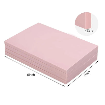 4Pcs Rubber Carving Blocks Pink Linoleum Blocks for Hobbies Crafts Painting