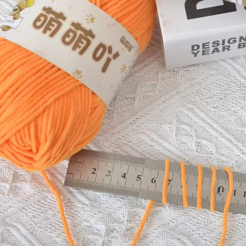 Fluffy Chenille Yarn for Crocheting doll thread Soft Bulky Velvet Yarn for Knitting Crochet Crafts Amigurumi Matte Chenille Y