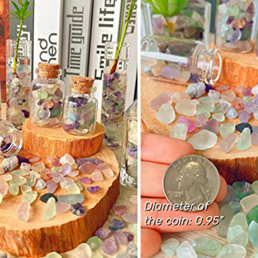 Natural Crystal Gravel Specimen Rose Quartz Amethyst Home Decor Colorful for Aquarium Healing Energy Stone Rock Mineral 50g 1