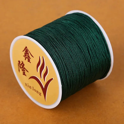 40m/lot 0.8mm Cotton Knotting Macrame Cord Nylon Thread String DIY Beading Braided Bracelet Jewelry Making - 07