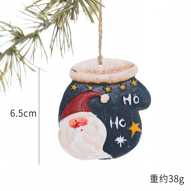 2022 Christmas Tree Decorations Christmas Resin Pendant Ornaments Home Decor DIY Kids Toys Gifts DIY Handmade Jewelry - SZ-1
